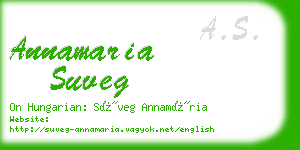 annamaria suveg business card